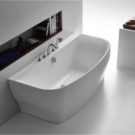 ANZZI Bank 5.41 ft. Freestanding Bathtub in White FT-AZ112